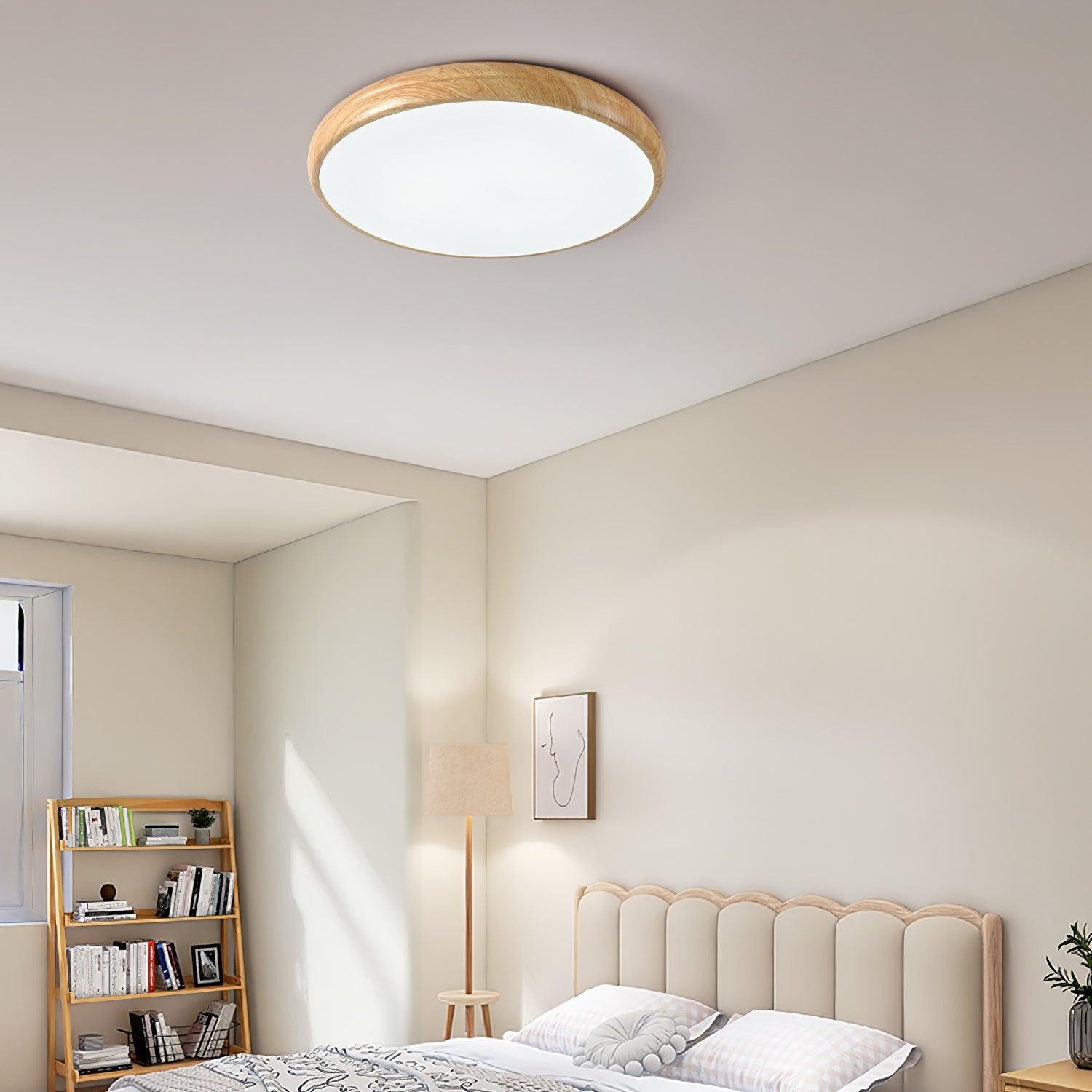 Wood Grain Round Ceiling Lamp K776