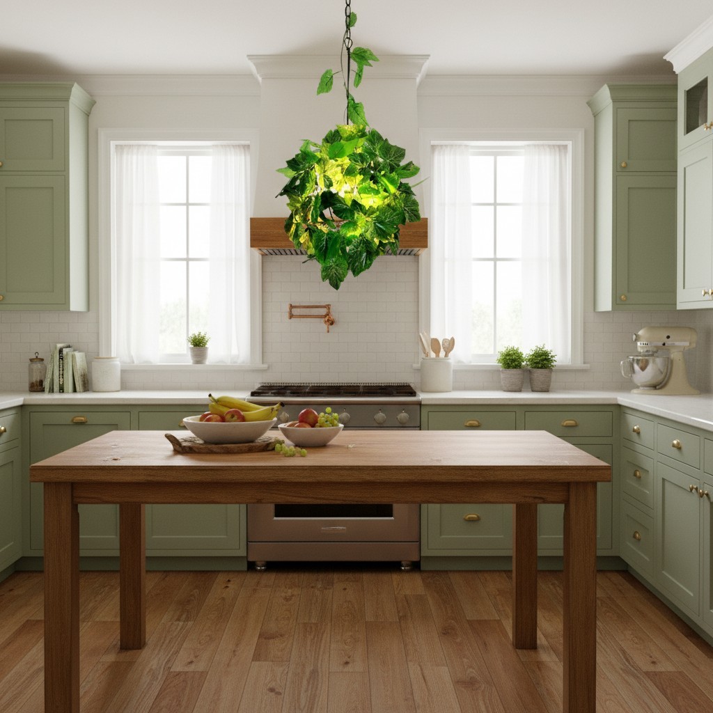Boltvein Natural-Inspired Pendant Lamp - Botanical-Industrial Fusion Design for Modern Interior Decor K2219