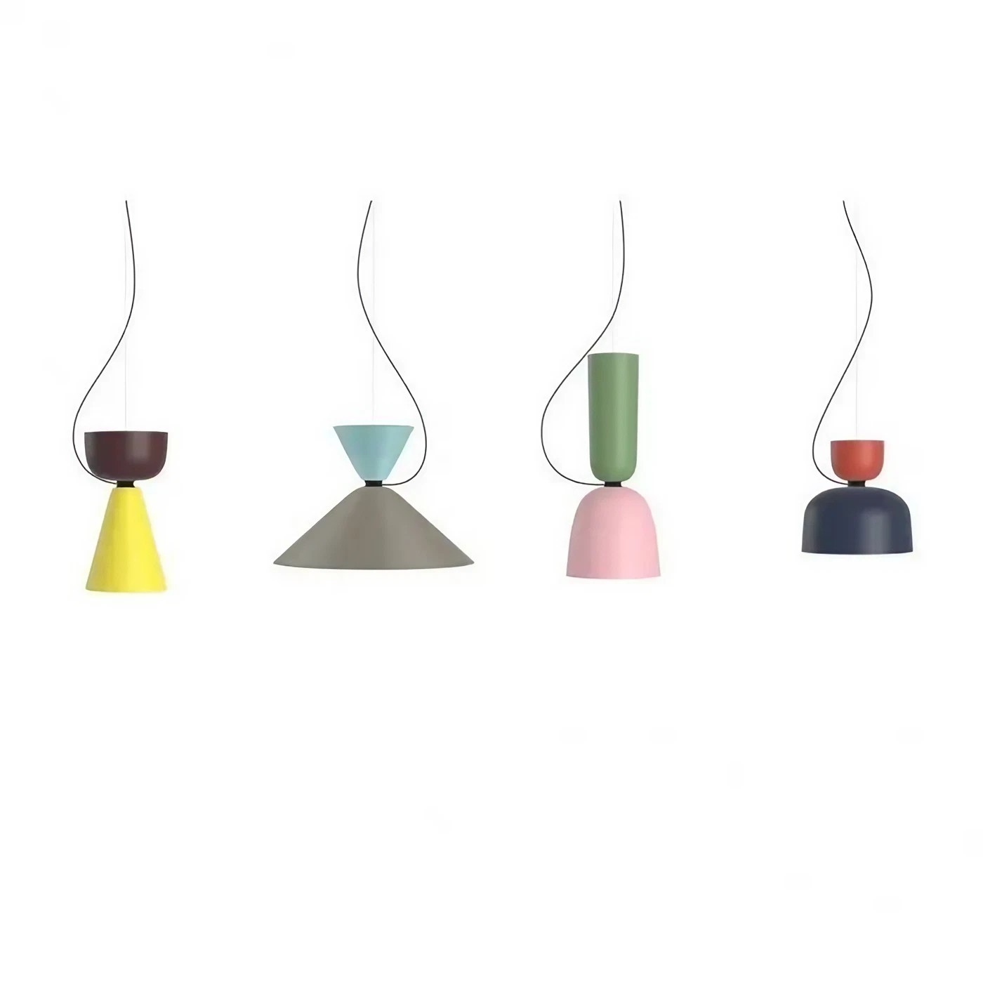 Macaron Design Alphabeta Metal Pendant Light K73