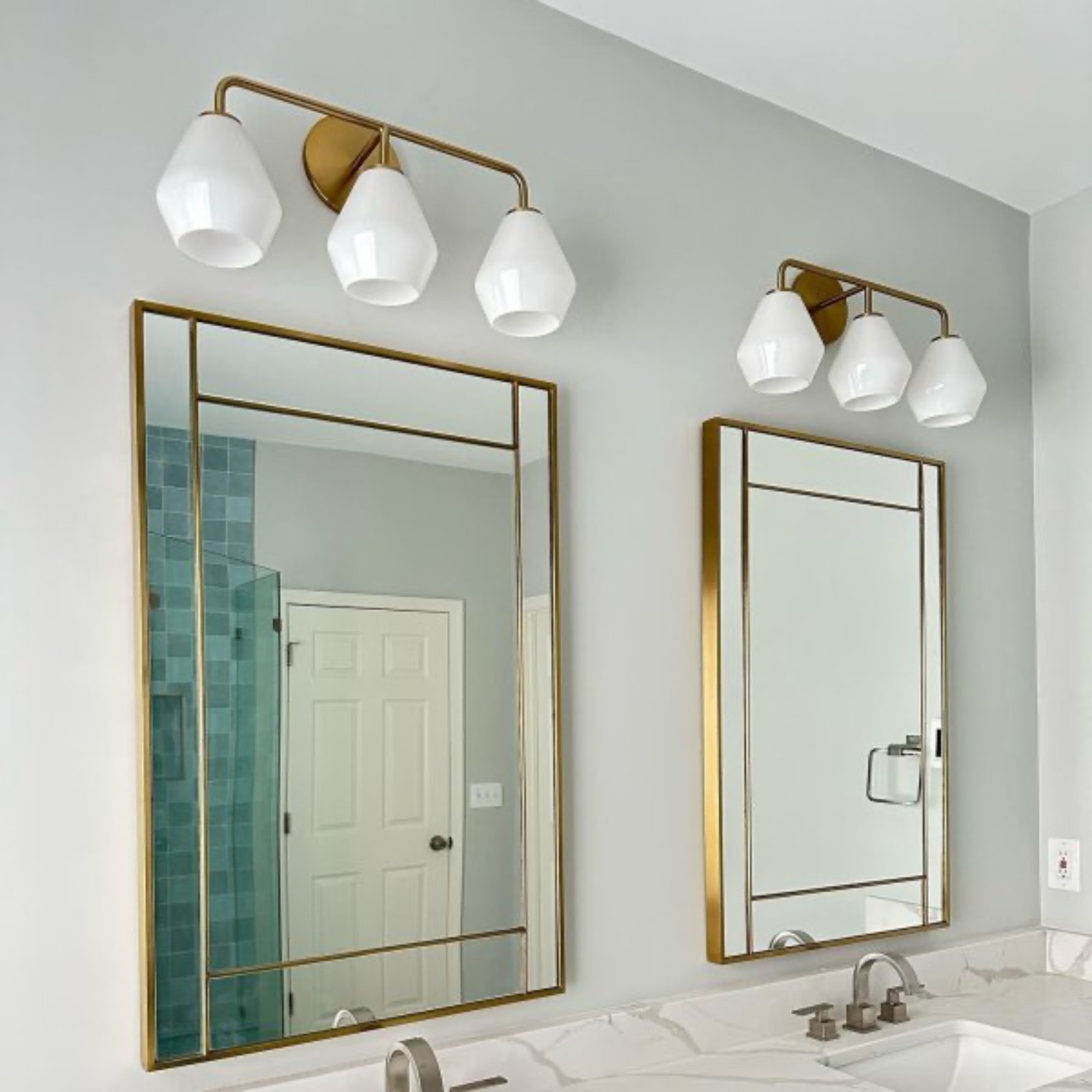 Merin Multi Head Dressing Table Wall Lamp - Metal And Glass Sculptural Lamp K1240