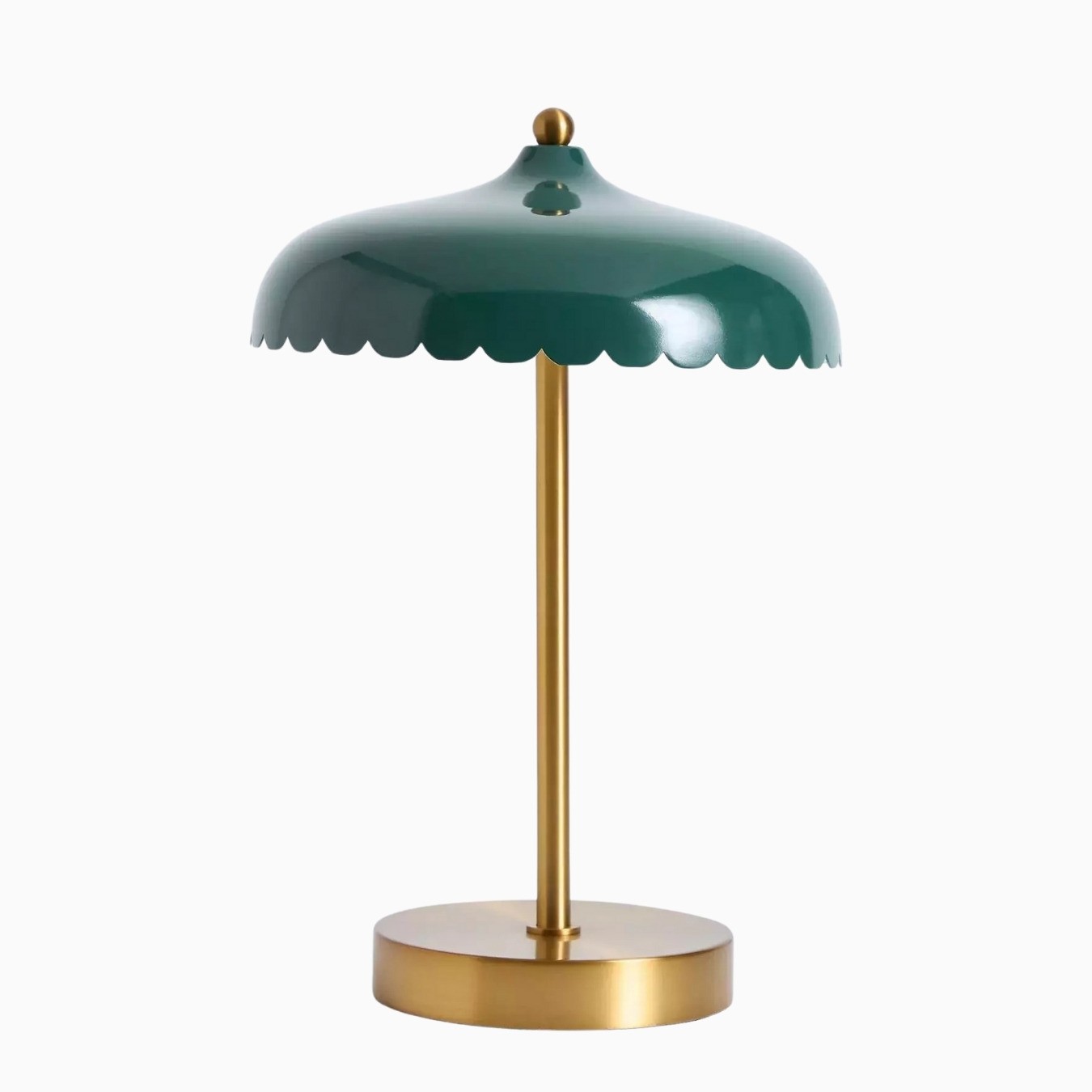 Rayla Scallop Metal Glass Task Lamp – Elegant Retro Table Lamp for Study K1425