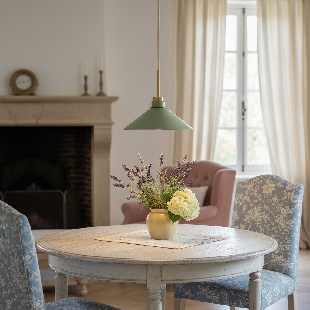 Aurenza Round Pendant Light – Timeless Farmhouse Style for Any Interior K1139