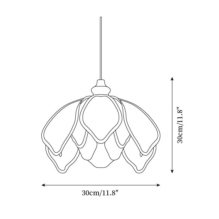 Vintage Cream Petal Pendant Lamp K577