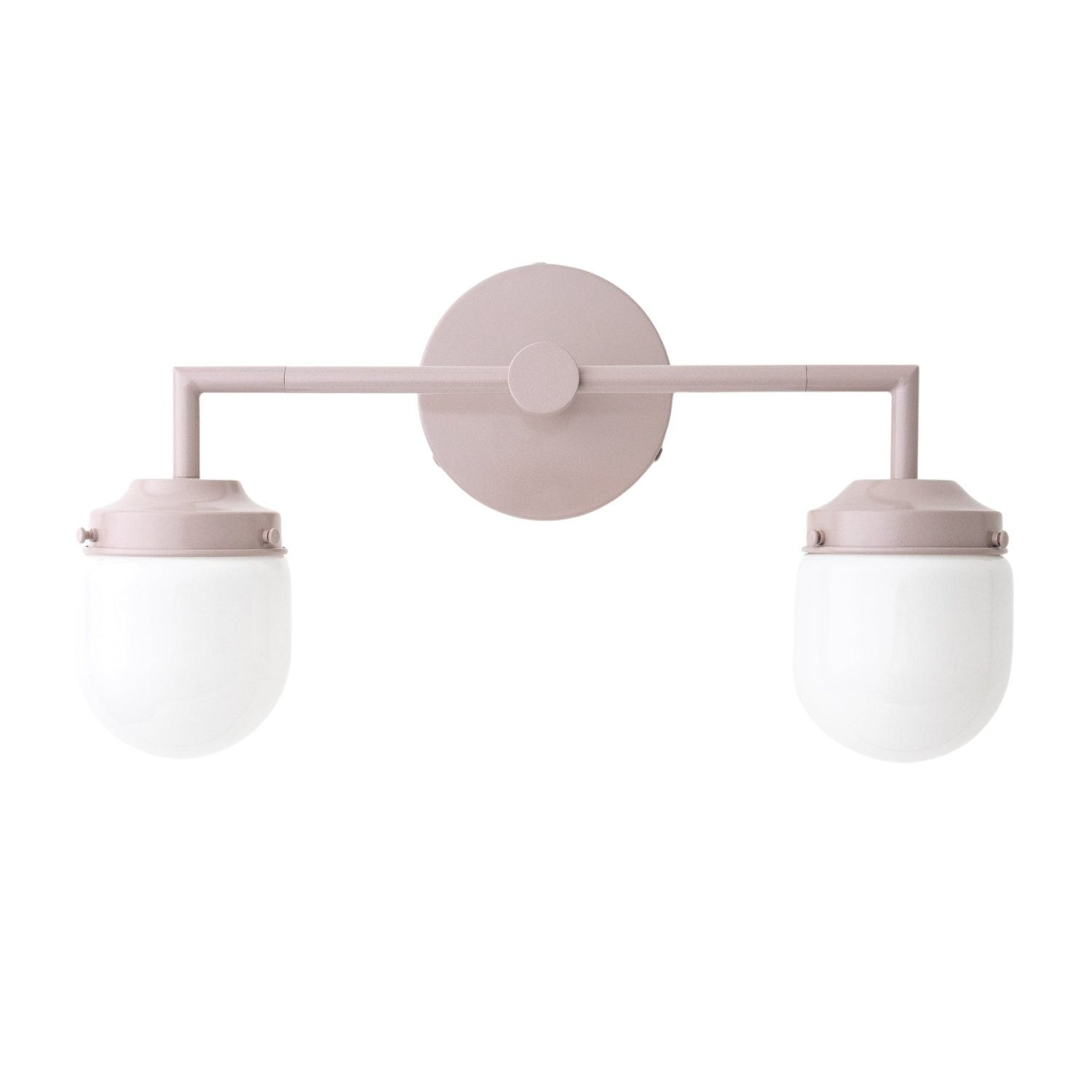 Opalume Double Glass Vanity Light - Retro Industrial Bathroom Wall Lamp K1424