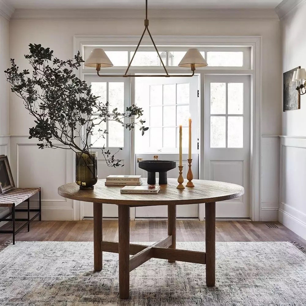 Diora Sculptural Chandelier with Fabric Shades – Modern Design for Dining & Living Spaces K1308