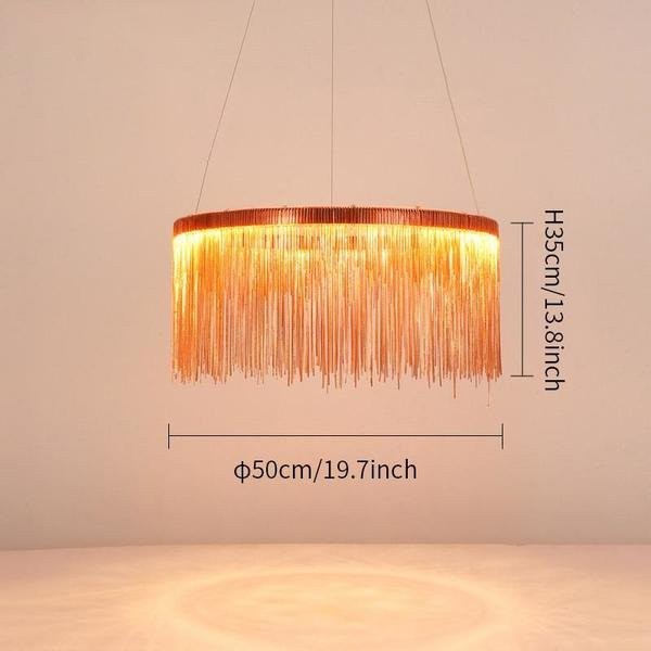 Aluminum Chain Chandelier