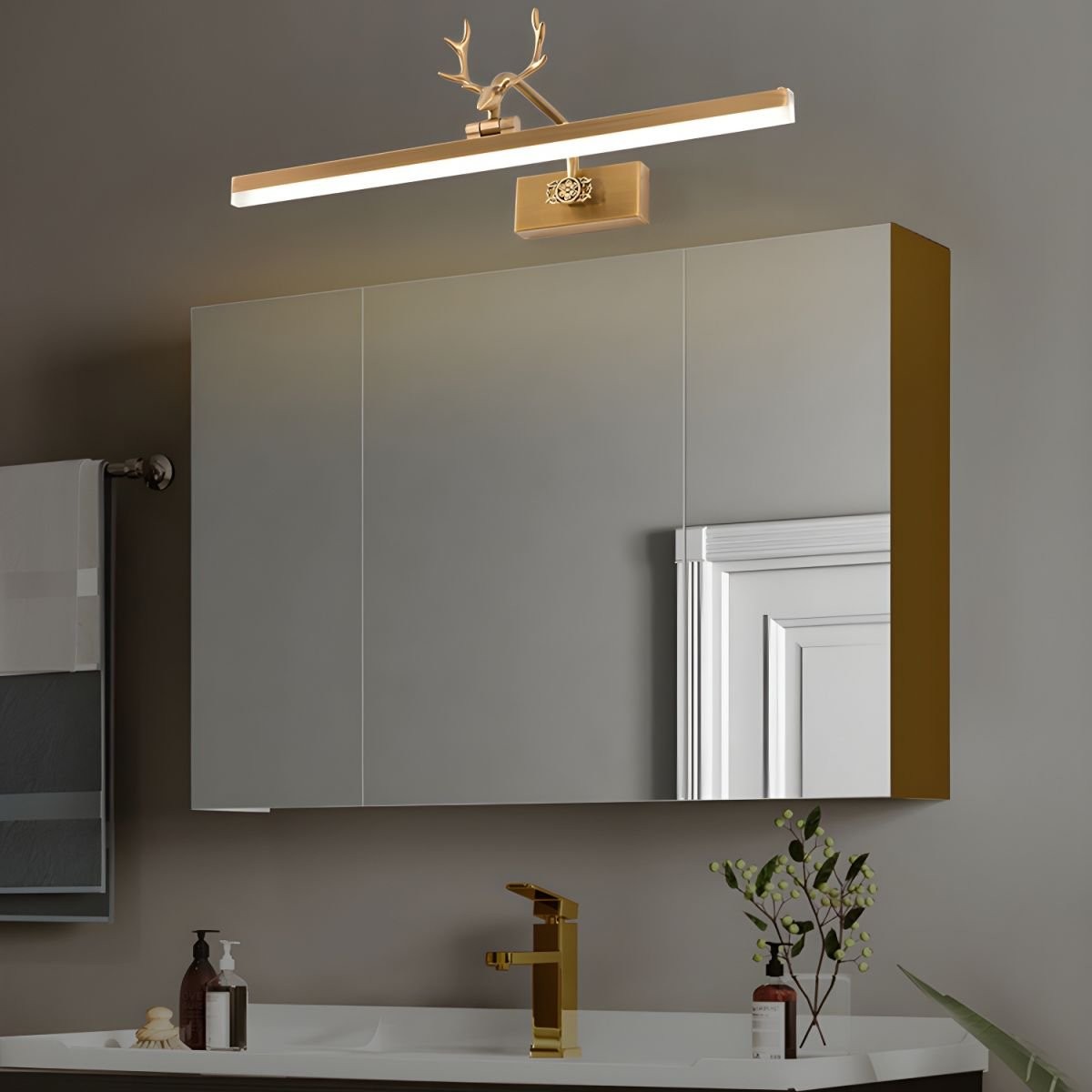 Metal Antler Linear Design Wall Lamp K219