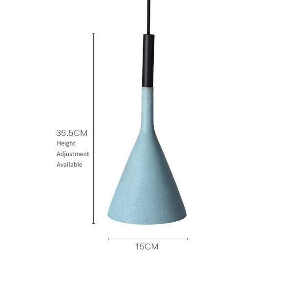 Minimalist Aplomb Pendant Light - Cement Cone Pendant Light for Kitchen Island