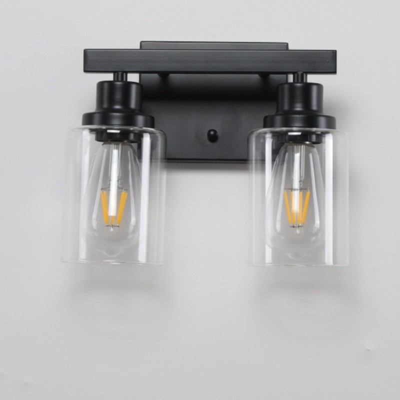 Double Heads Glass Wall Lamp For Bathroom K119