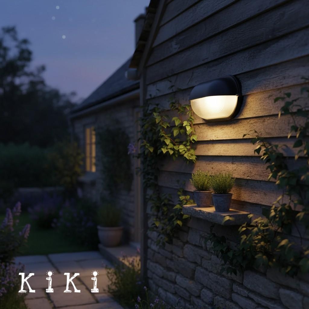 Docka Metal and Glass Outdoor Wall Sconce - Vintage Industrial Wall Light for Porch K2367