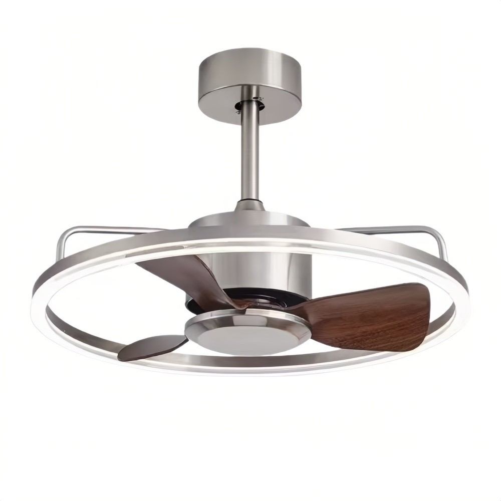 Retro Bauhaus Round Led Ceiling Fan Light K1109
