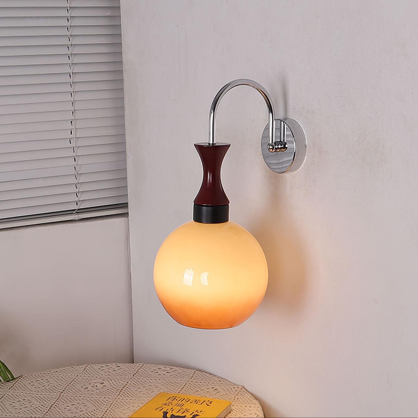 Spherical Yellow Wall Lamp K562