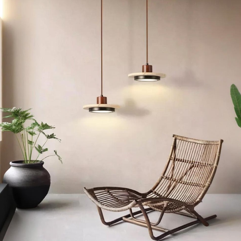 Creative Retro Regular Disc LED Pendant Lamp K421