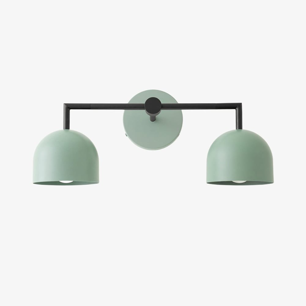 Metio Dome Farmhouse Vanity Wall Lamp - Colorful Dome Wall Sconce for Dressing Room K1596