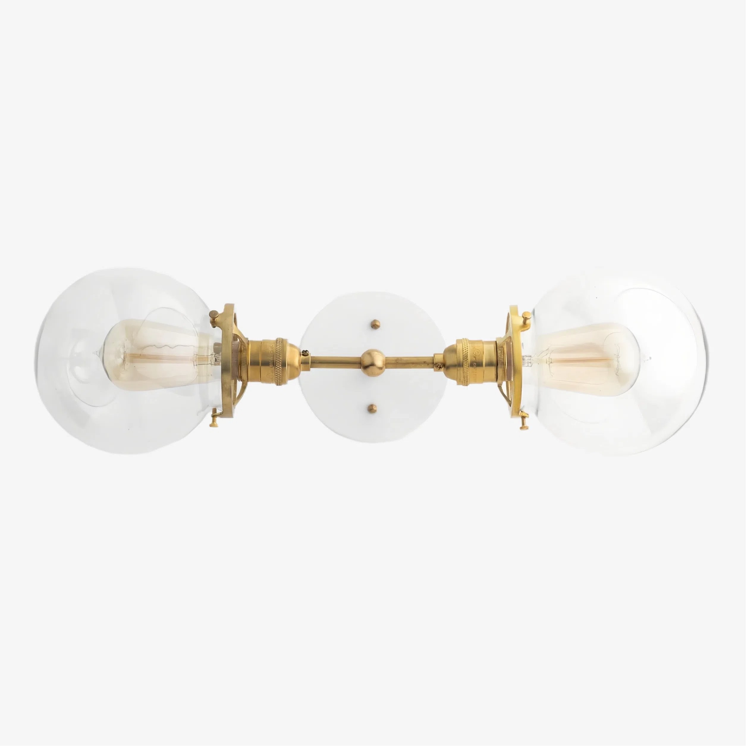 Lumio Globe Industrial Vanity Lighting- Modern Double Globe Wall Light K1510