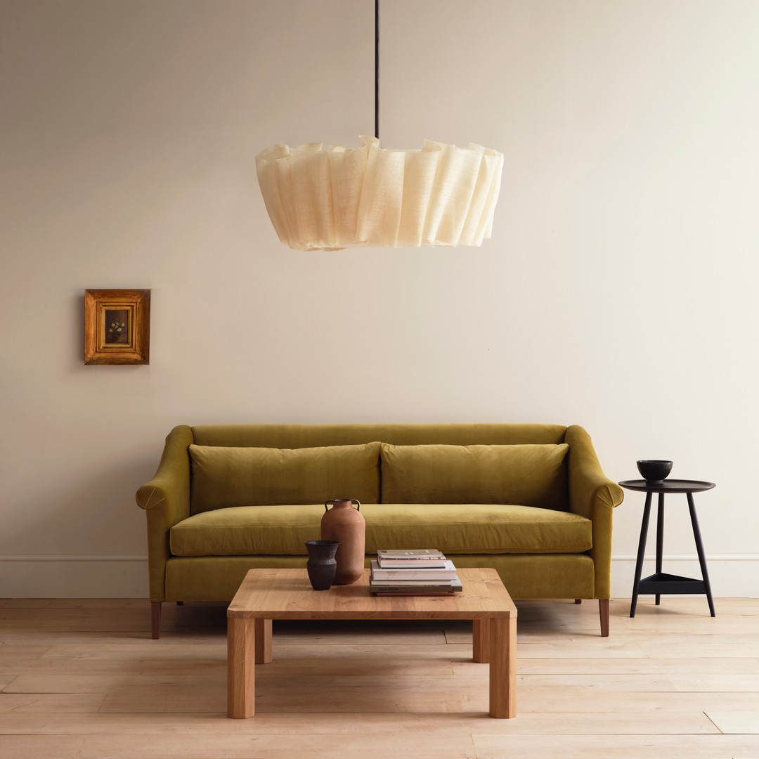 Handcrafted Fabric Shade Pendant Light – Minimalist Design for Home Interiors K1244