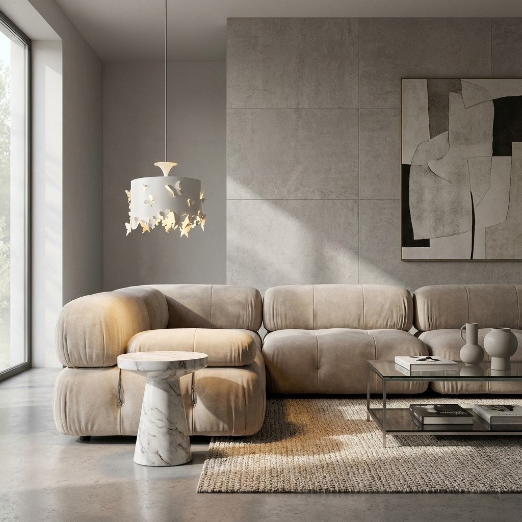 Alaria Sculptural Ambient Pendant Light - Modern Butterfly Lighting for Living Room K2084