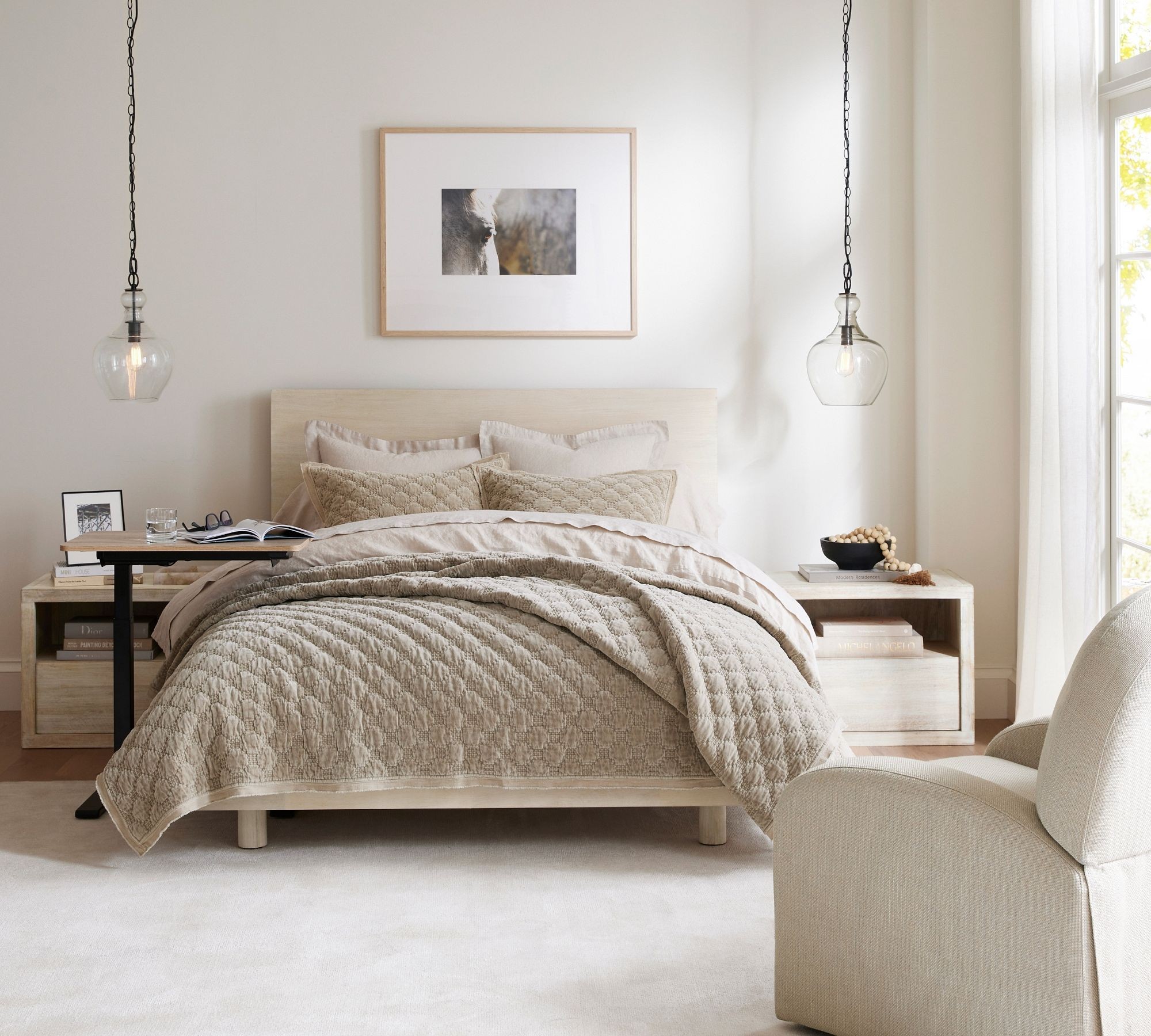 Lawson Glass Pendant Light - Recycled & Milk Glass with Bronze Accent K1342