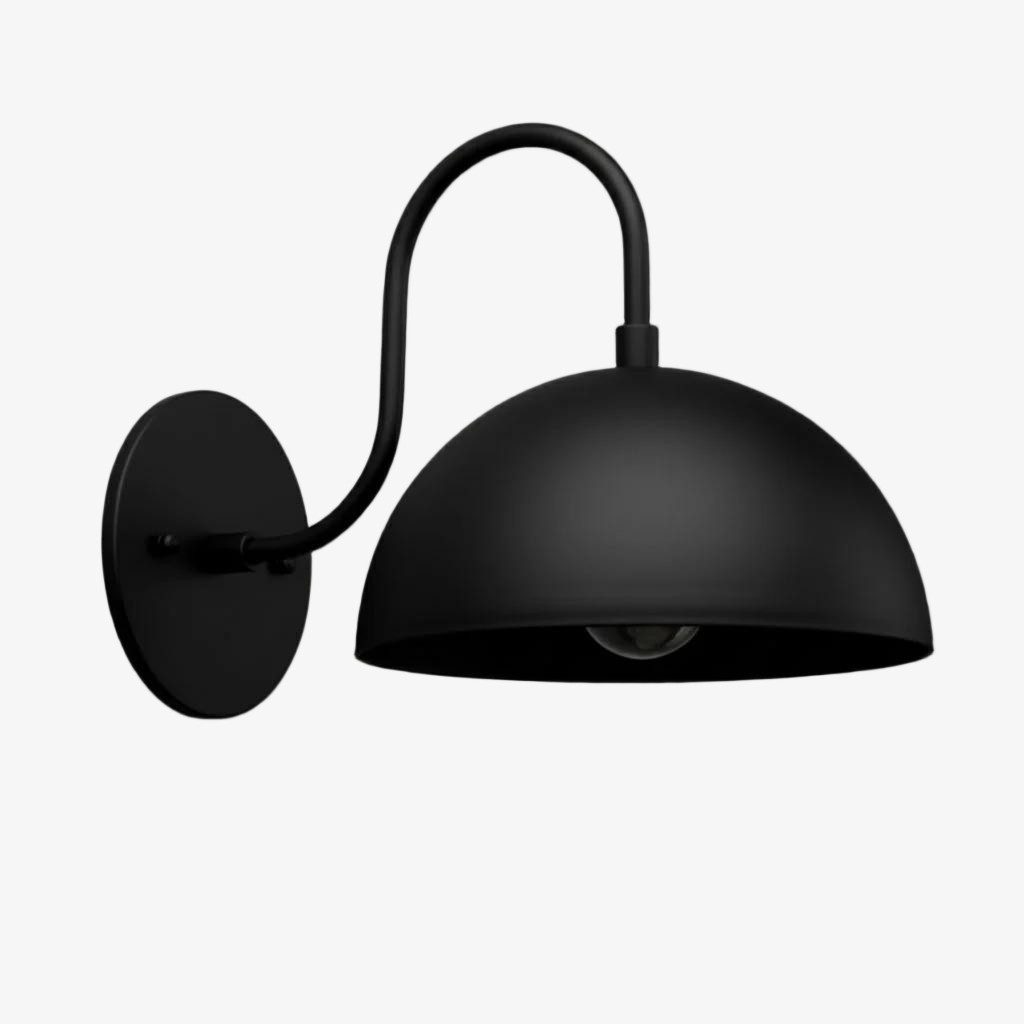 Curva Curved Dome Shade Wall Sconce – Mid-Century Modern Versatile Indoor Lighting K1542