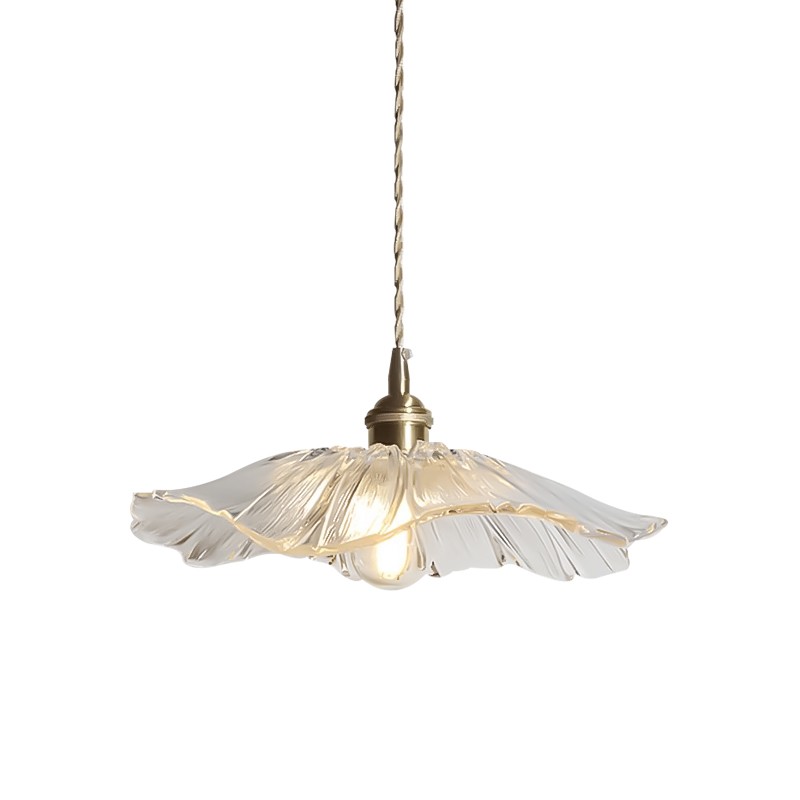 Lotus Retro Glass Pendant Light For Kitchen