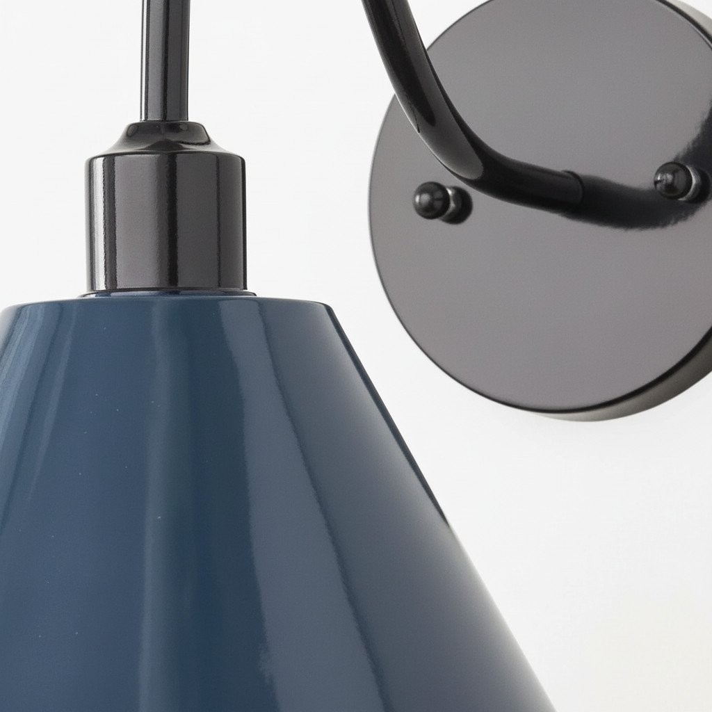 Narix Industrial Wall Sconce - Sleek Tapered Shape for Lounge and Dining Area K2120