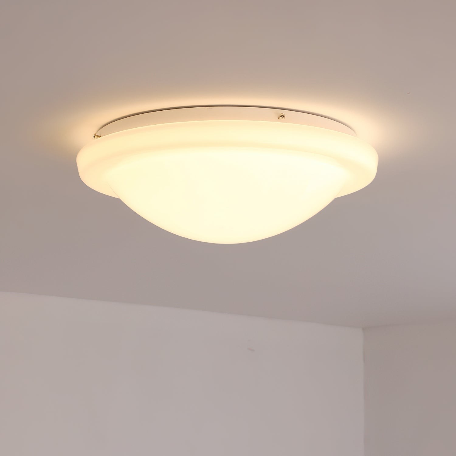 Modern Miminalist White Glass Led Ceiling Lamp K222