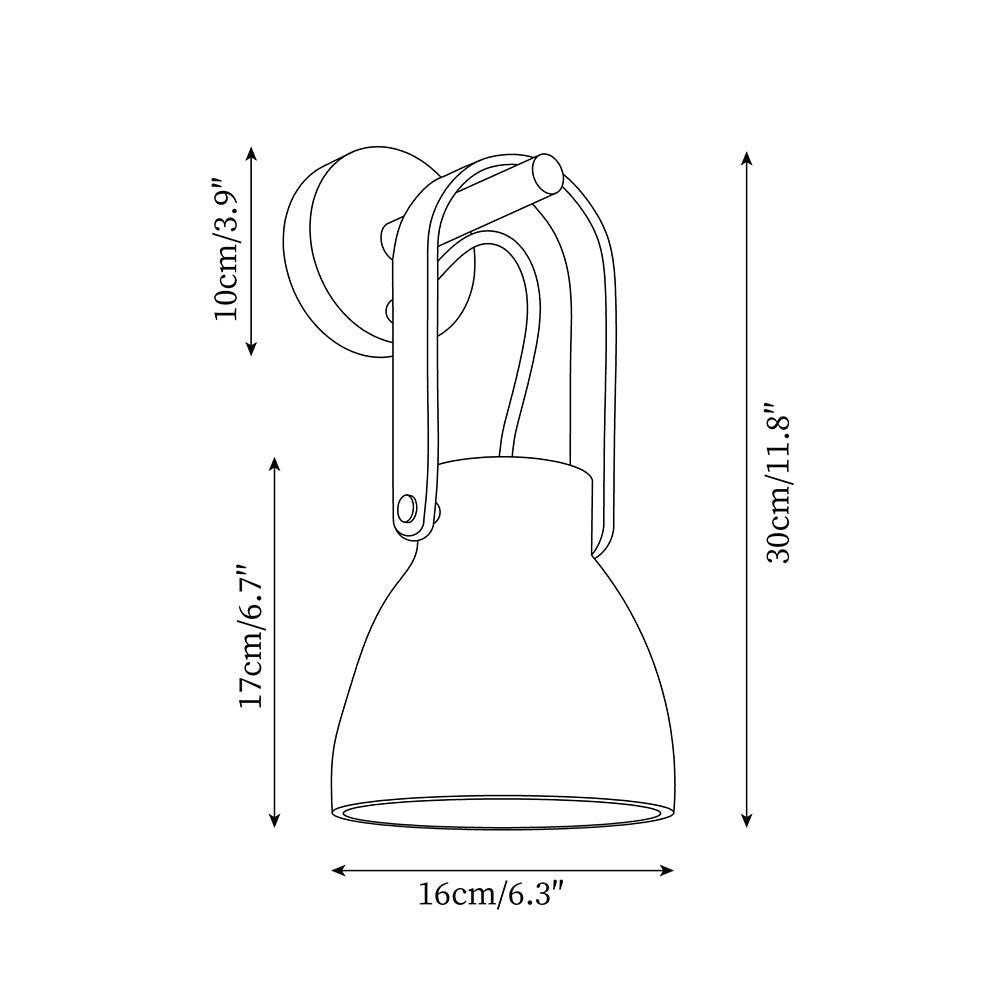 Personalized Creative Curved Portable Wall Lamp K298