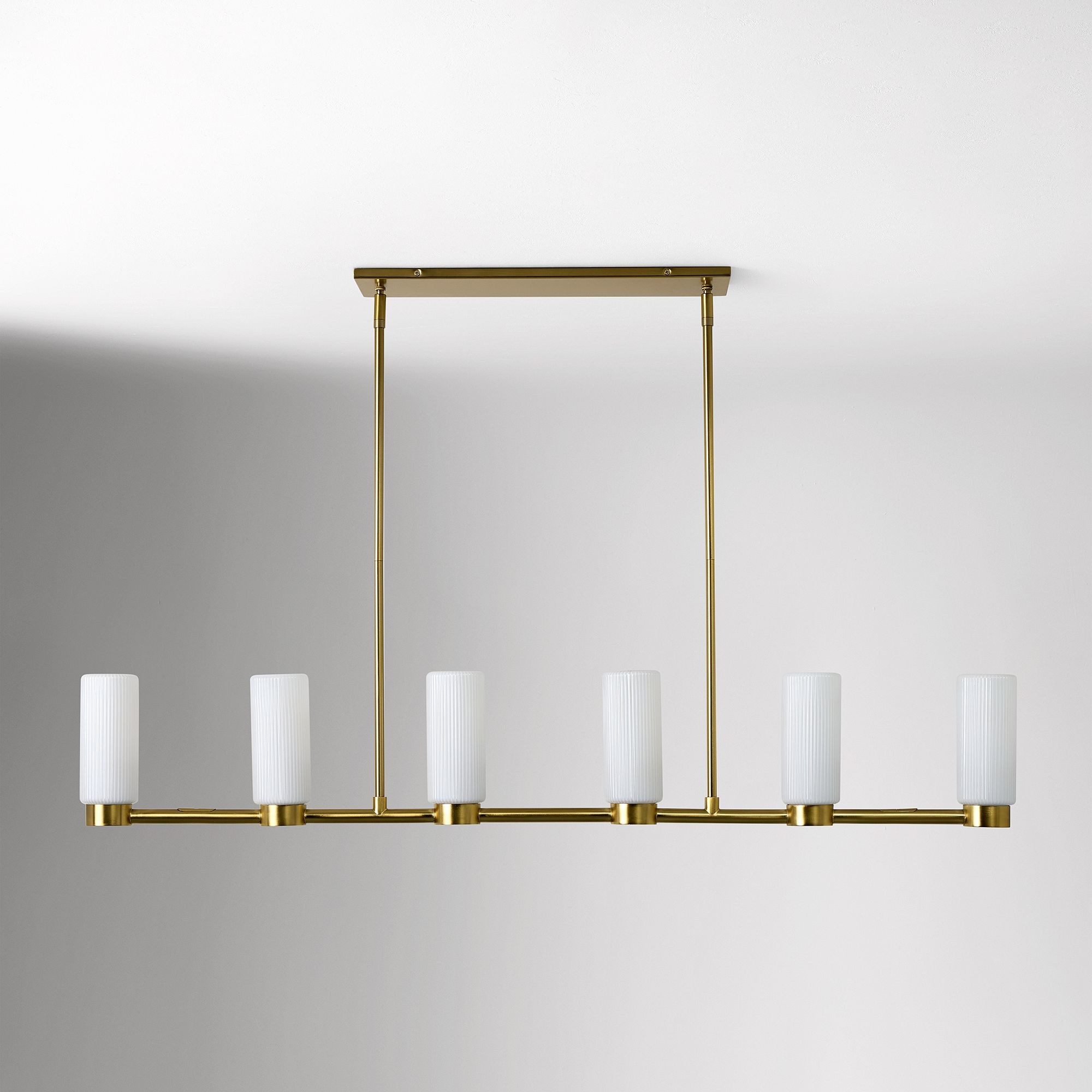 Rivora Fluted Glass Chandelier – Elegant Ribbed Lasting Design K1334