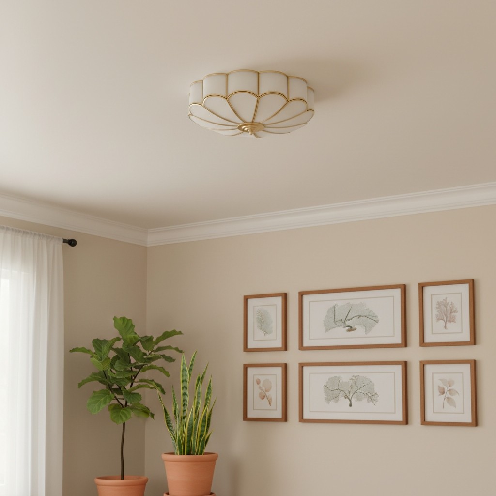 Silunavo Modern Ceiling Lamp with Floral Inspired Design for Living Room Statement K2226