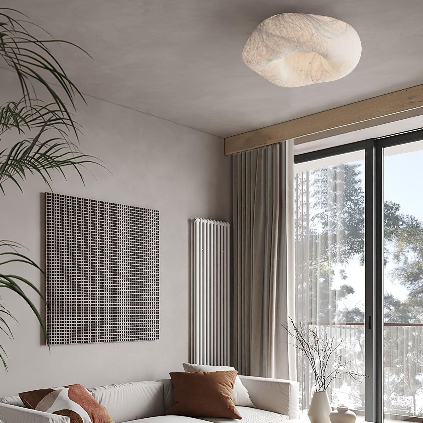 Modern Simple Silk LED Living Room Ceiling Lamp K780