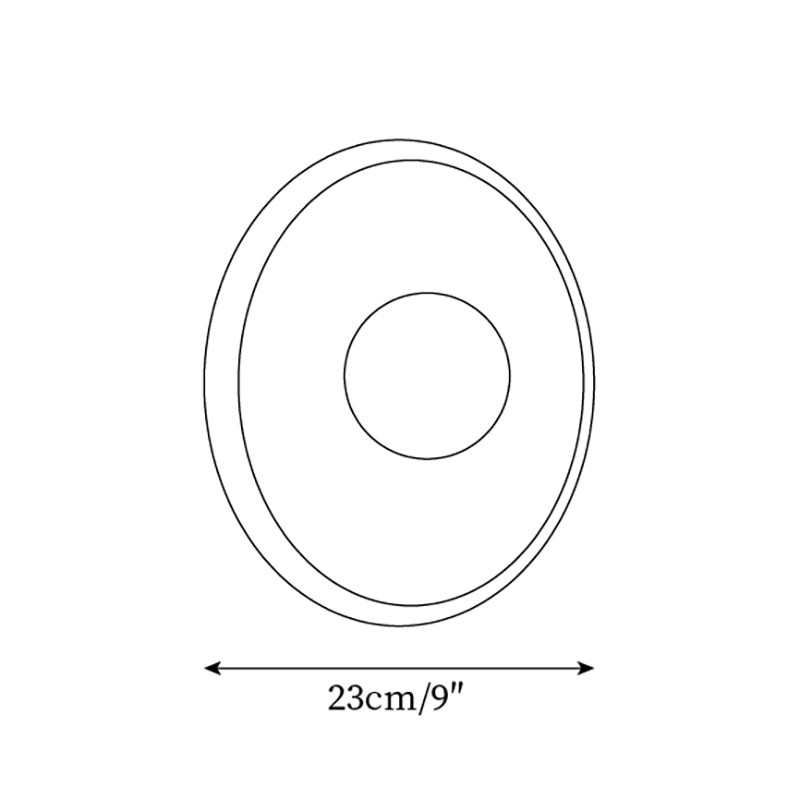Round Ceramic Track Wall Lamp K589