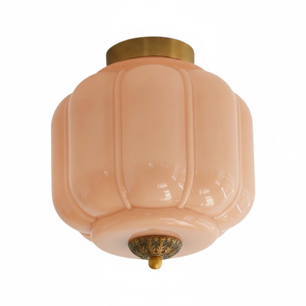 Eloise Vintage Lantern Style Ceiling Light – Elegant Glass Shade Fixture for Hallway K1137