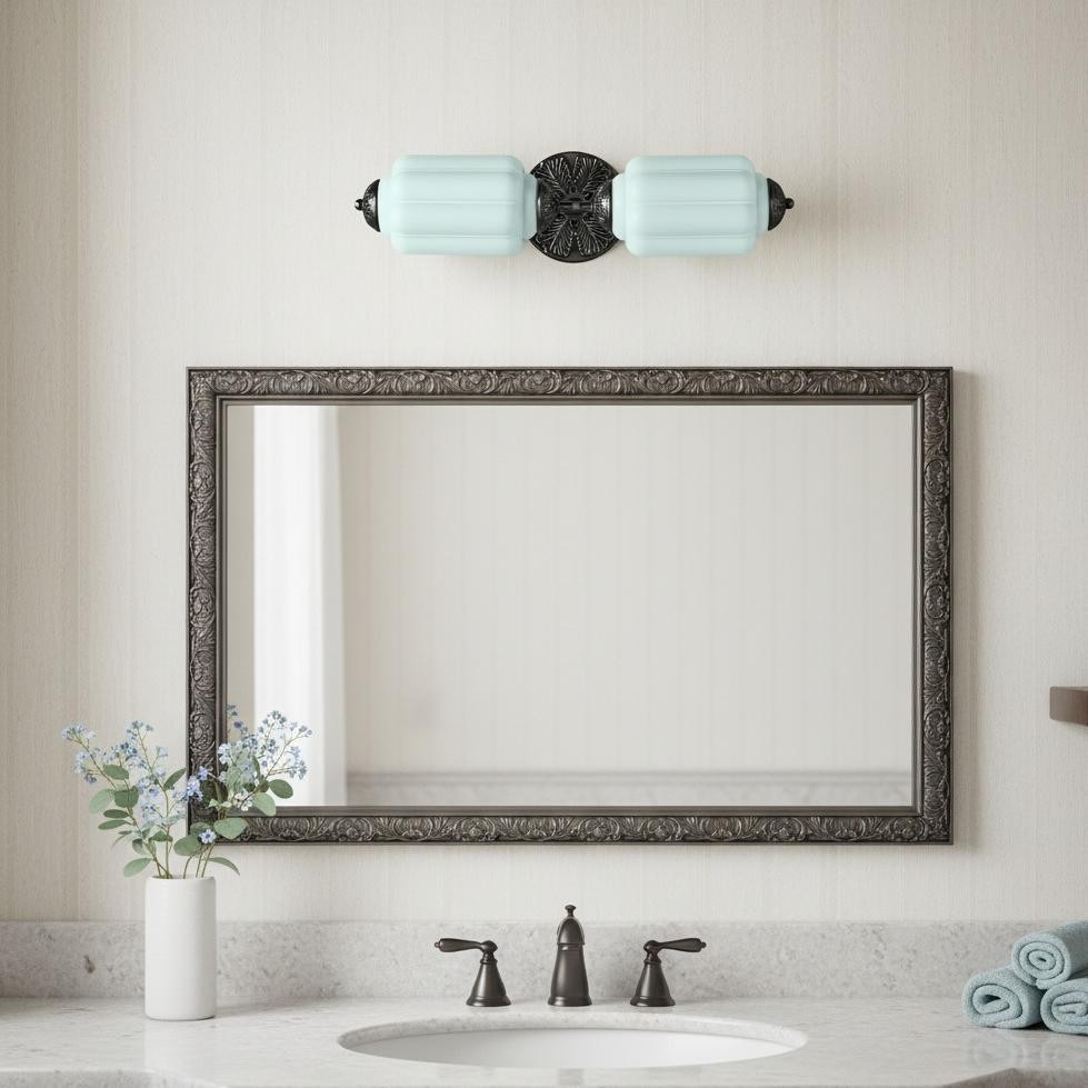 Eloise Pumkin Glass Vanity Sconce K864