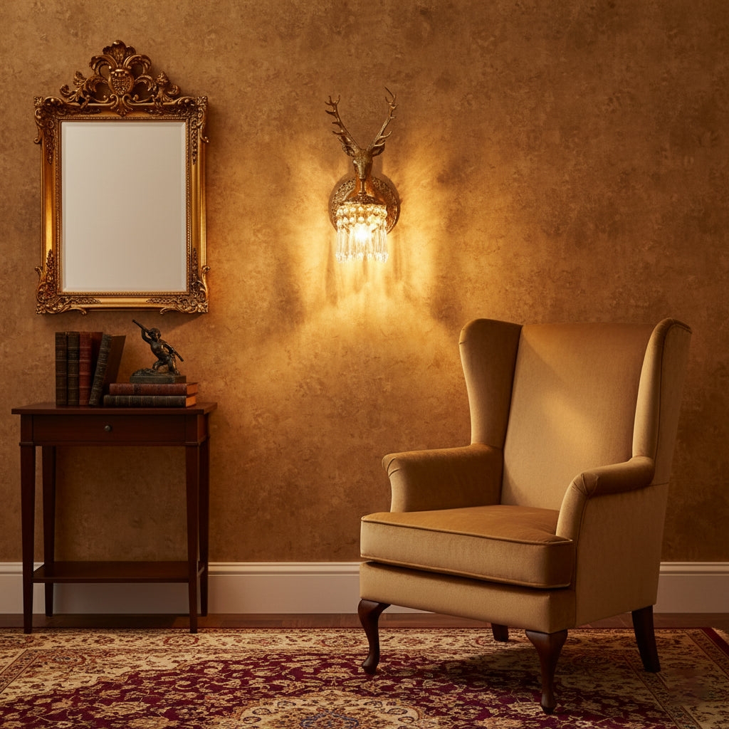 Antler Crystal Wall Lamp D740
