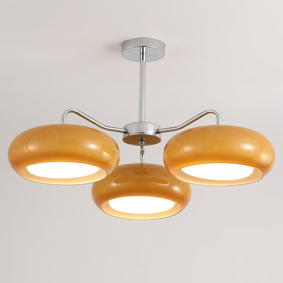 Modern 3 Light Chrome Ceiling Light K693
