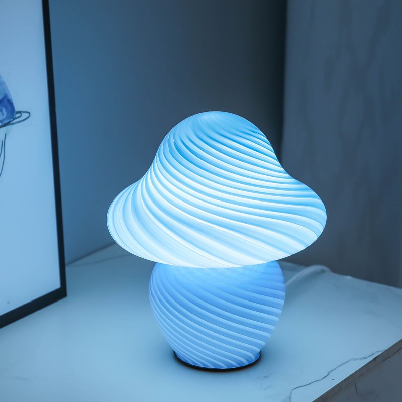 Modern Stained Glass Mushroom Night Light K55