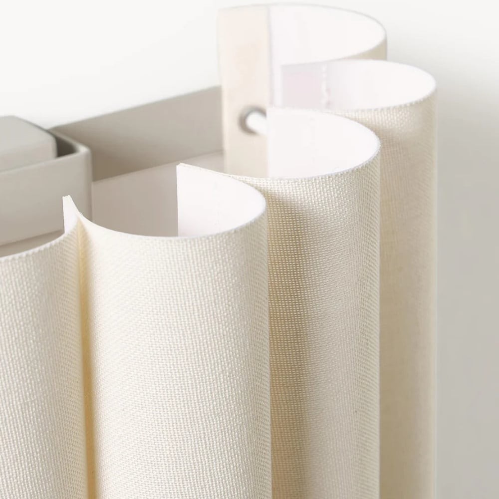 Velura Linen Fold Wall Sconce - Fabric Soft Pleated Design Ambient Lighting for Bedroom or Hallway K1761