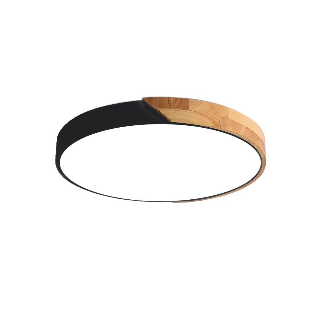 Modern Wooden Slim Round Led Ceiling Light K171