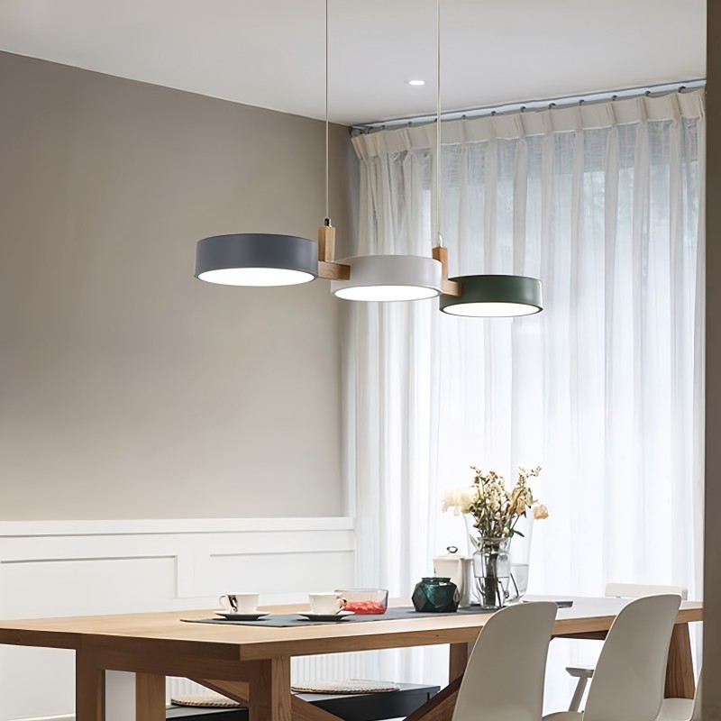 Nordic Modern Simple Macaron 3 Head Pendant Lamp K530