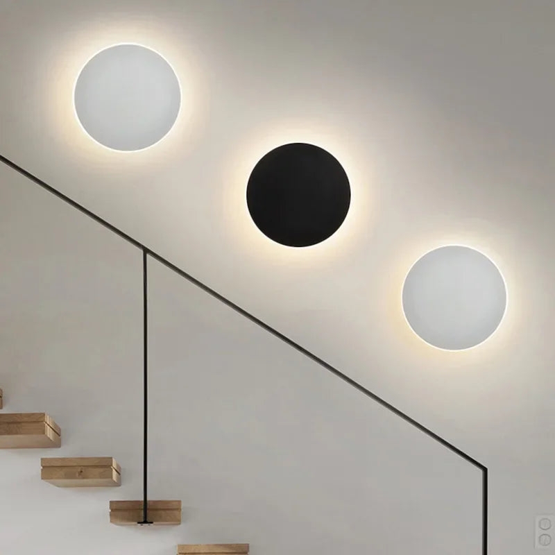 Modern Nordic Round Aluminum Minimalist LED Wall Light D767