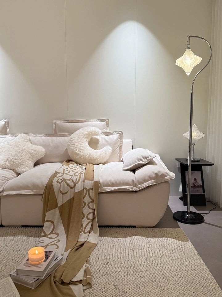 Art Deco Star Floor Lamp - Modern Standing Lamp for Living Spaces - Astris Orion K1576