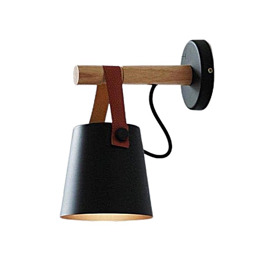 LED Wooden Nordic Strap Wall Light