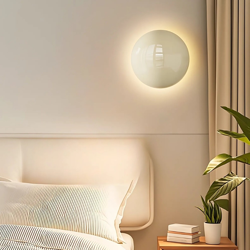 Round Metal LED Wall Light - Modern Lighting For Bedroom K1556