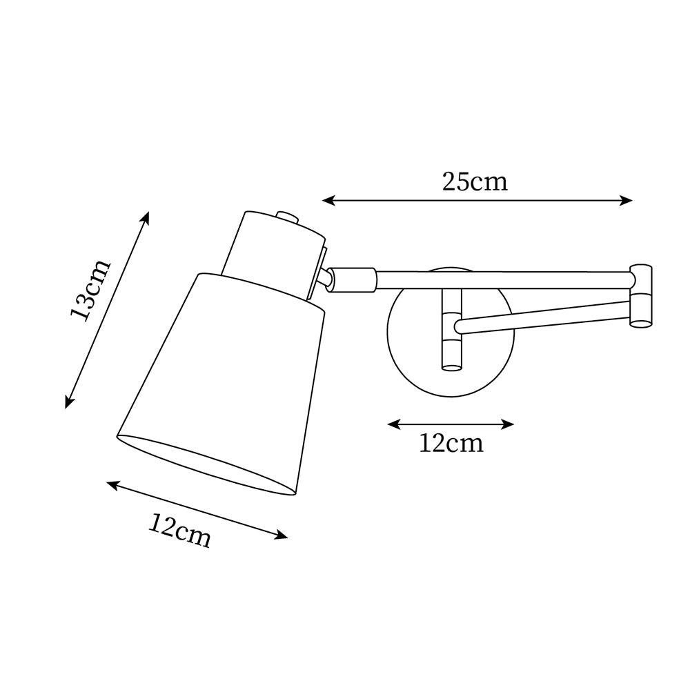 Wooden Adjustable Wall Lamp K325