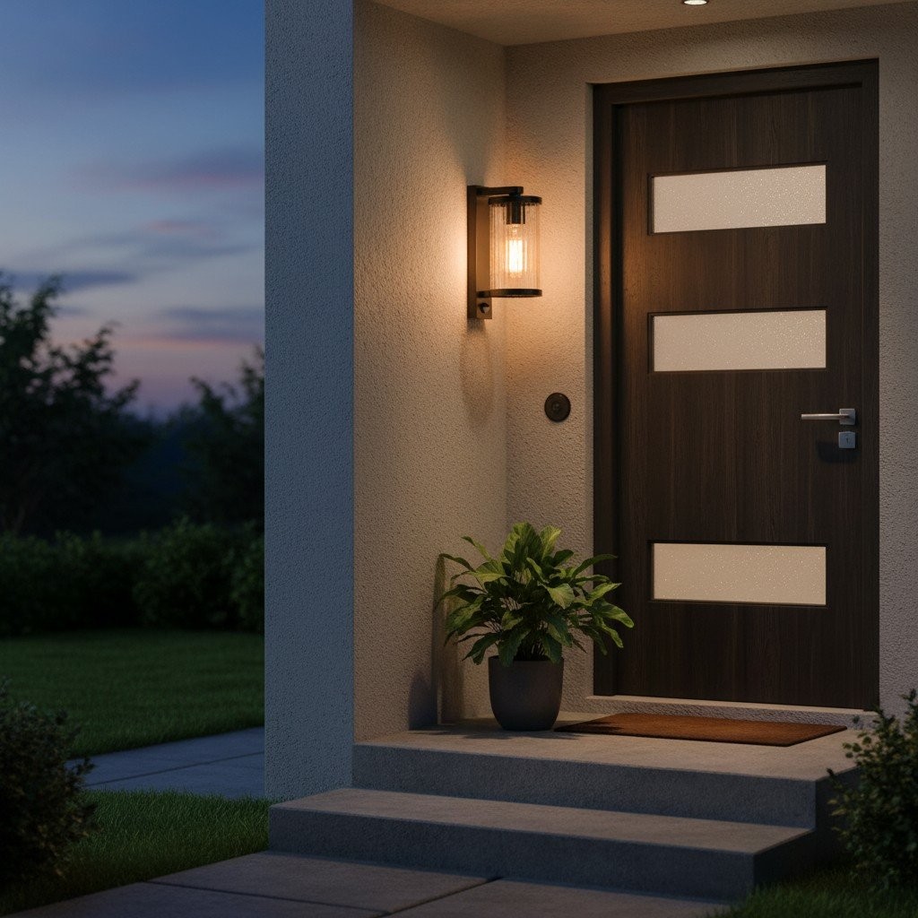 Karbonis Modern Outdoor Wall Sconce - Motion Sensor Security Light K1978