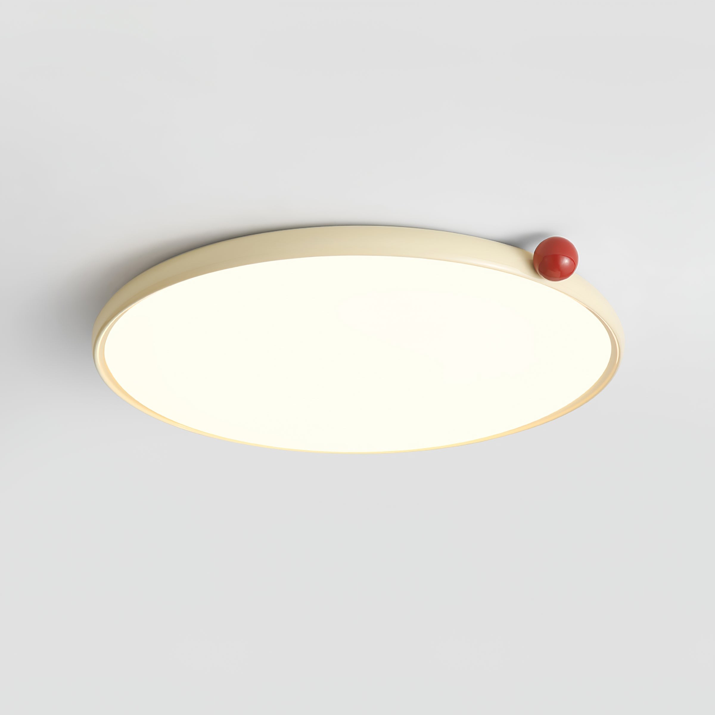 Minimalist Disc Cream Style Ultra-thin Ceiling Lamp K462