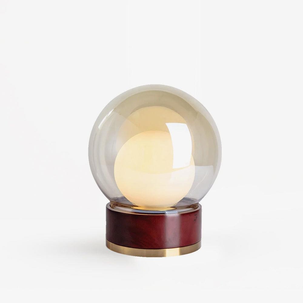 Simple Creative Wood Orb Table Lamp K628
