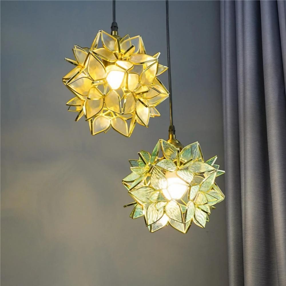 Decorative Hand Blown Flower Glass Pendant Light K29