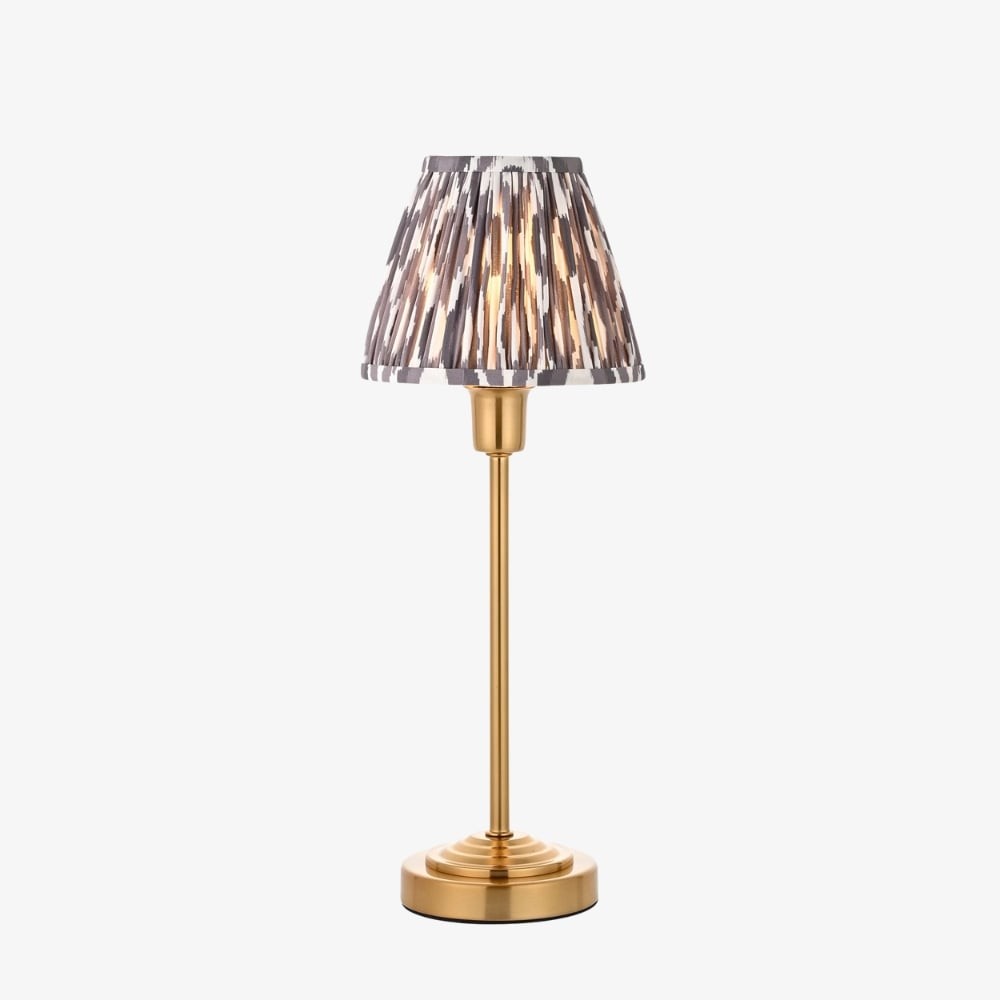 Bronzuno Patterned Fabric Table Lamp - Modern-Bohemian Bedside Light K1925