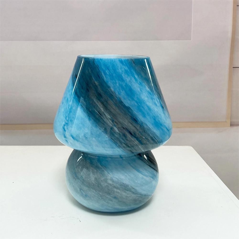 Decorative Handmade Glass Mushroom Table Lamp K53
